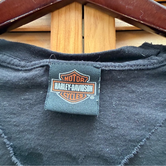 Harley-Davidson Black and Orange Short Sleeve Tee size medium - Picture 2 of 6